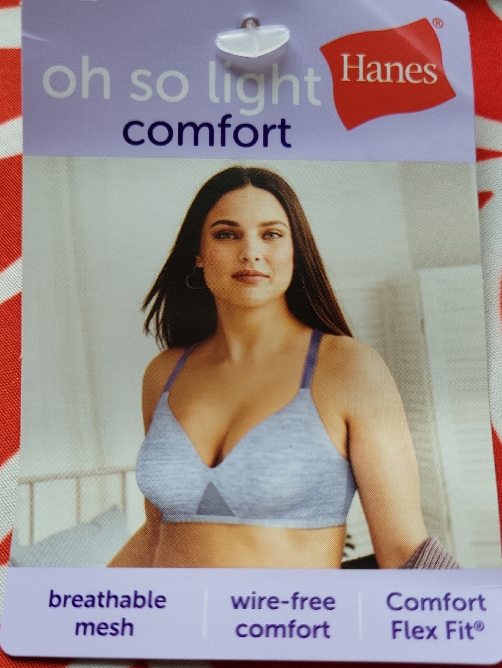 Nude Size XL Hanes Oh So Light Comfort Bra